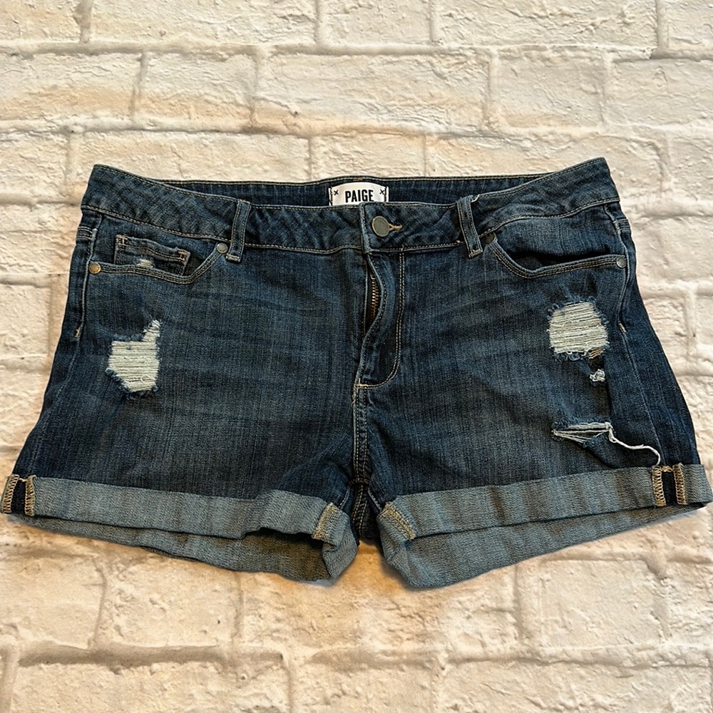 Paige Jean Distressed Women’s Shorts Size 30